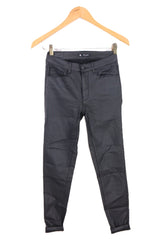 גינס סקיני מבריק בשחור- S-M